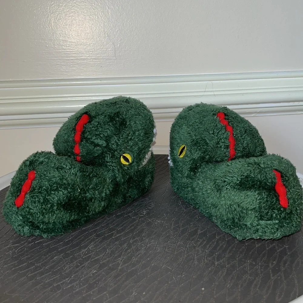 Totes Dinosaur Slippers Boy Size 13-1